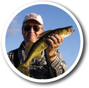 Fisherman Holding Walleye