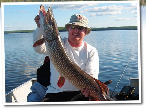 Fisherman with Northern Pike