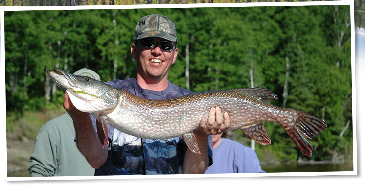 Happy Pike Fisherman